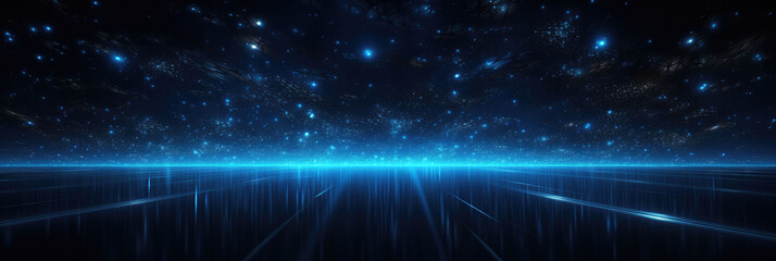 abstract blue science fiction background