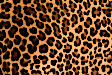 Fototapeta na wymiar Animal print textile texture. Leopard fur background