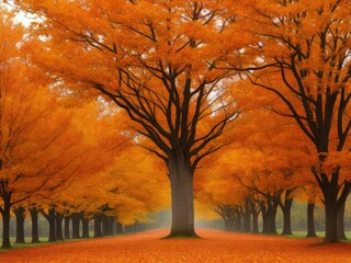 Beautiful autumn Trees Harmony.