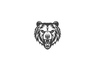 bear logo symbol Royalty, Bear Head Mascot Vector For Emblem Design With Illustration, vector and illustration,