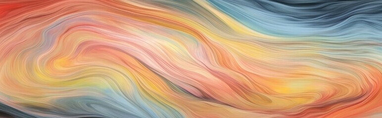 Obraz premium Abstract surface design using yellow acrylic pour color to create a marble effect, created with AI.