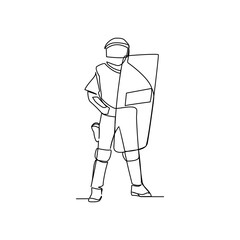 Policmane vector illustration