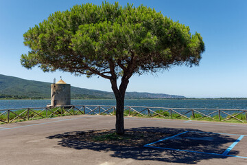 Italien - Toskana - Lagune von Orbetello - spanische Windmühle