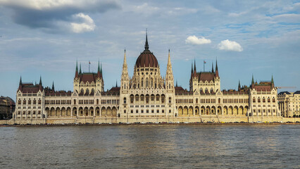 Fototapeta premium View of the Parliament at Budapest in Hungary