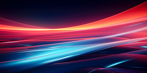 Colorful abstract blue and red twisting background.