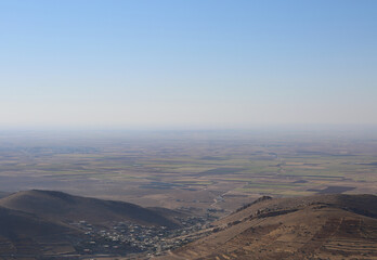 View of Mesopotamia from Ulu Camii Mosque in Mardin, Turkey