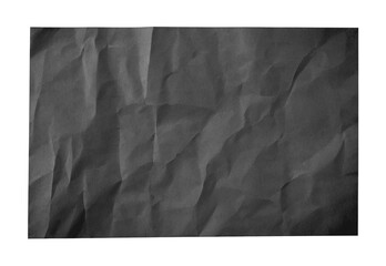 damaged black paper isolated