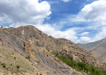 Clouds are gathering over the mountains