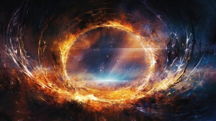 Obraz premium Gateway to Another Universe. Explore the Enchanting Image of a Celestial Portal 