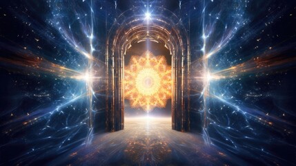 Gateway to Another Universe. Explore the Enchanting Image of a Celestial Portal
