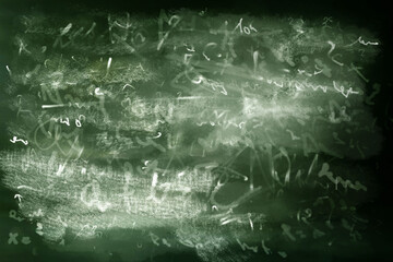 School blackboard with chalk. Abstract chalkboard background. 3D render illustration.