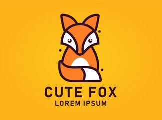 Cute Foxy Logo design concept