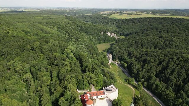 Maczuga Herkulesa (Hercules stack) and Pieskowa Skala (Little Dog's Rock),Poland