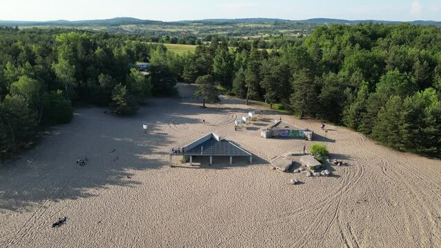 View point at Bledow Desert (Pustynia Bledowska) in Poland
