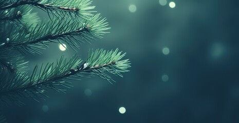 Christmas tree background - Generative ai