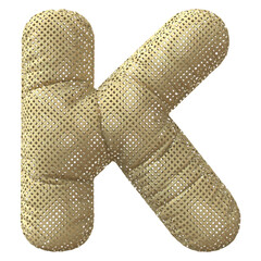 Letter K Texture Wood