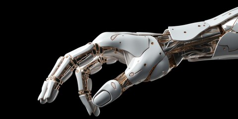Robotic hand and arm. Generative AI