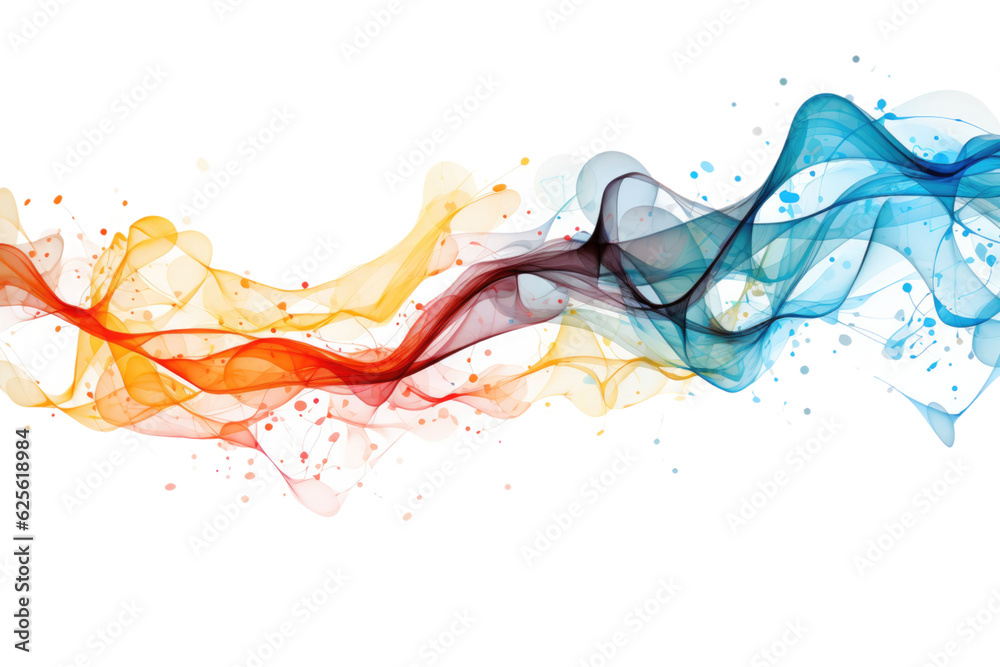 Canvas Prints abstract futuristic background, isolated on a transparent background, generative ai