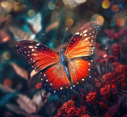 Fototapeta na wymiar Nature background with batterfly