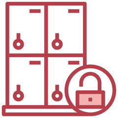 lockers line icon,linear,outline,graphic,illustration