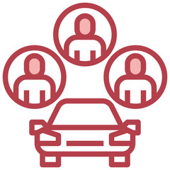 car line icon,linear,outline,graphic,illustration