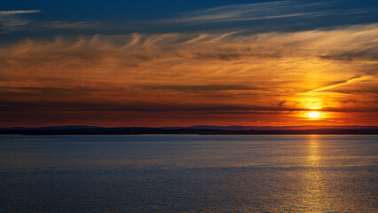 Sonnenuntergang im Oslofjörd