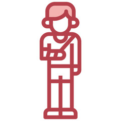 patient line icon,linear,outline,graphic,illustration