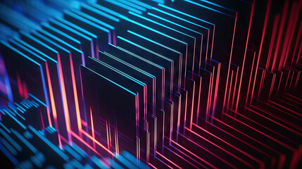 Fototapeta premium Abstract digital data background. Can be used in the description of network abilities, technological processes, digital storages, science, education, etc.