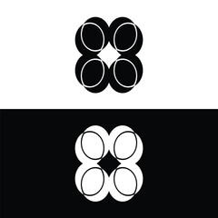 Circle vector logo template illustration