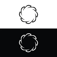 Circle vector logo template illustration