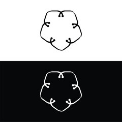 Circle vector logo template illustration