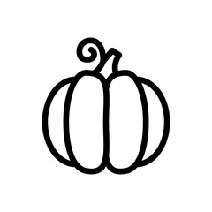 pumpkin line icon illustration vector graphic. Simple element illustration vector graphic, suitable for app, websites, and presentations isolated on white background