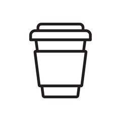 coffee paper cup icon design vector