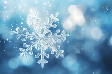 ice background with snowflakes