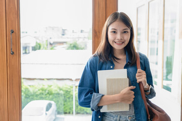 Education concept. Students studying and brainstorming campus concept. Close up of students...