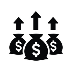 Obraz premium profit Growth icon icon.