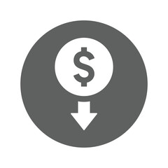 Fototapeta premium Cost icon.