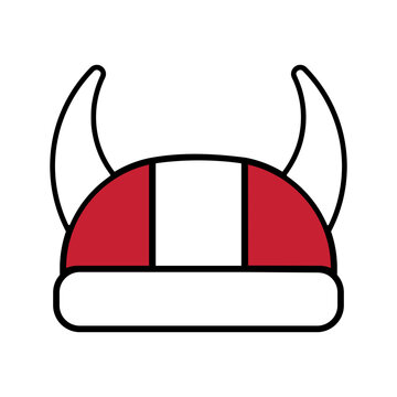 recommend clip art: Denmark flag viking helmet isolated vector illustration