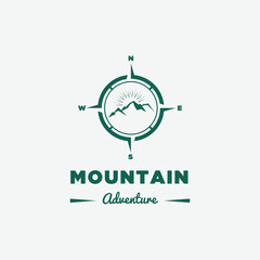 Mountains logo design vector template