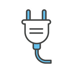 Obraz premium Electric plug icon on trendy design
