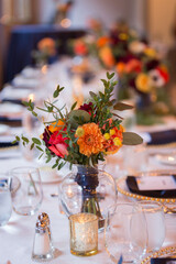 An autumn floral arrangement