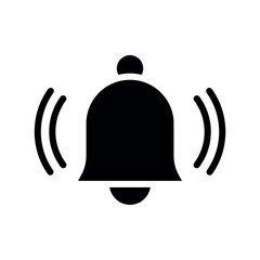 bell sign symbol vector glyph color icon