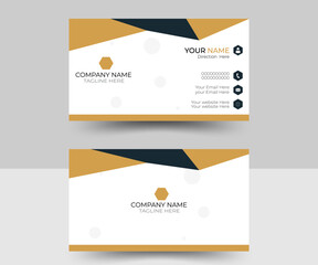 A visiting card and template with layer.