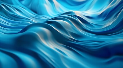 Obraz premium wallpaper abstrack organic liquid ilustration blue seaa