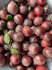 Plums background 