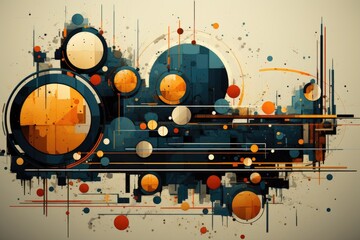 A picture of some sort of abstract art. Generative AI. .