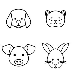 Animals icon set