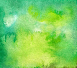 abstract tropical yellow green watercolor background, vibrant lime splatter, modern summer poster template, wet summer decoration backdrop, artistic grass green spring paper