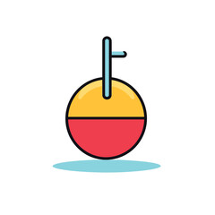 Flat vector icon a minimalist white chair on a clean background