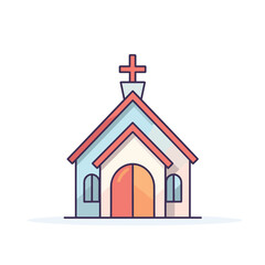 Flat vector icon a road tunnel with a bright light at the end